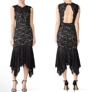 Saylor Marlee Lace Dress Sz XS Asymmetrical Hem